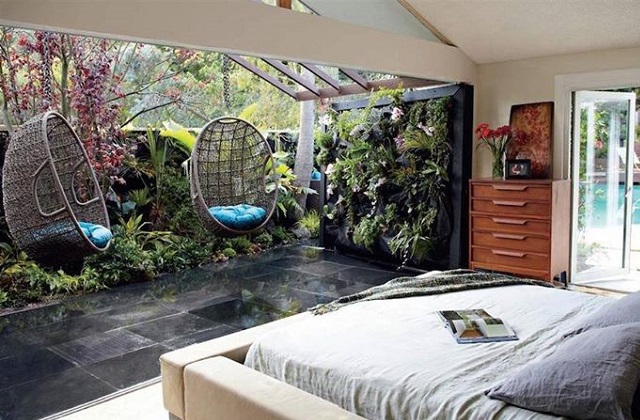 È um meio termo entre um sofá e uma rede