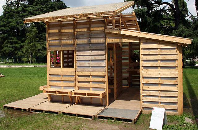 A casa construida com pallets