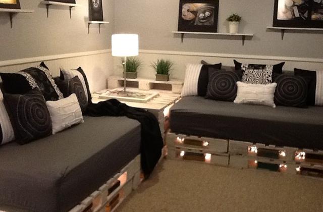 sofá em estilo étnico