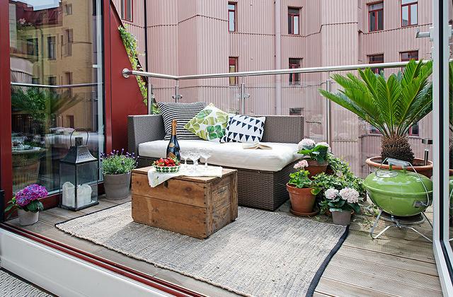 Se vocês são criativos, não terão problemas para decorar o terraço com pouco dinheiro