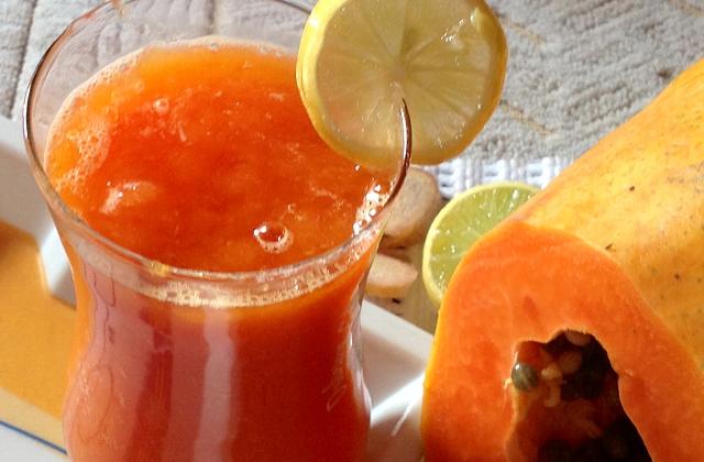 Suco da polpa do Papaya