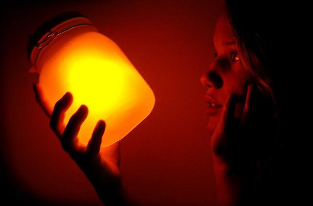 Sun Jar, lâmpada em frasco- solar