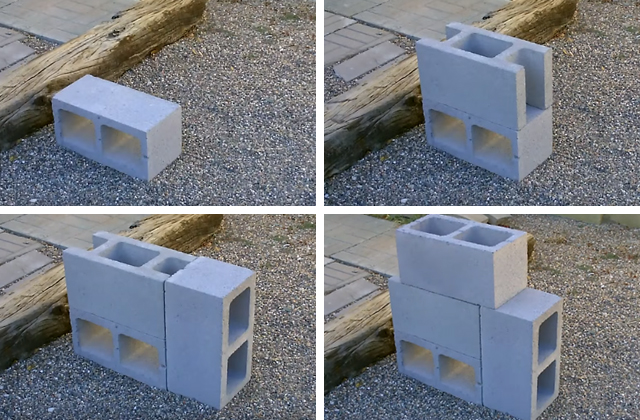 Cozinhar em um forno feito de tijolos