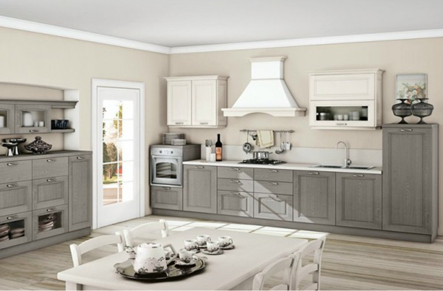 Cozinhas clássicas a madeira