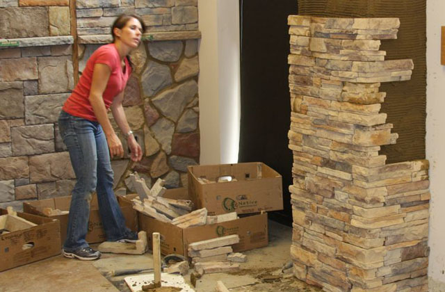 Como colocar as falsas pedras