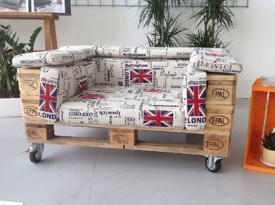  Os paletes podem ser usados como mobiliário originais