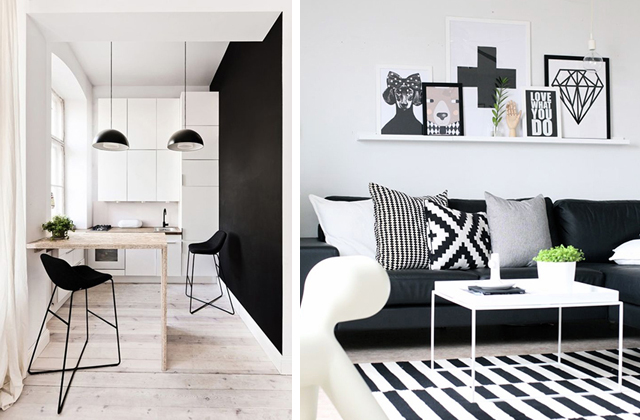 como usar na decoração o preto