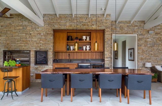 A cozinha é um espaço aberto