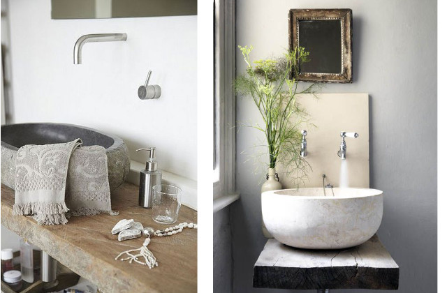 sanitários em pedra