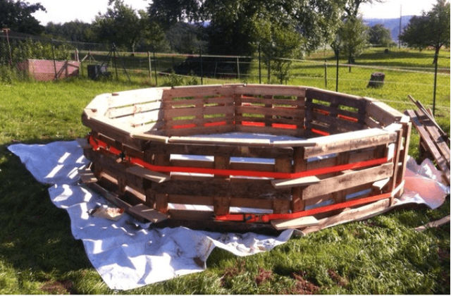 Original projeto faça você mesmo: construir uma piscina com paletes