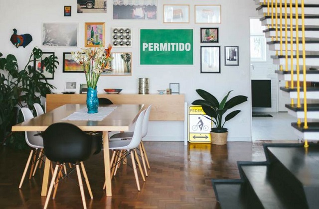 um ambiente agradável como o resto da casa