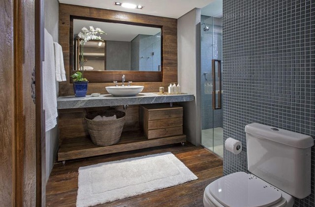 Decorar o banheiro em um estilo moderno