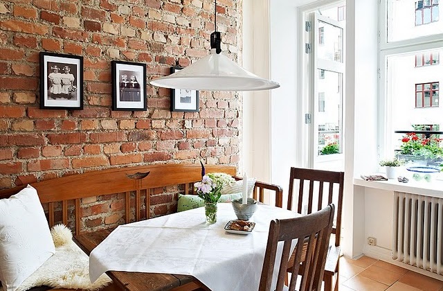 parede de tijolo a vista