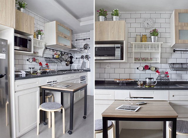 Quitinete simples, mas perfeita para uma solteira