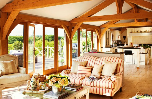 a altura dos tetos dos quartos