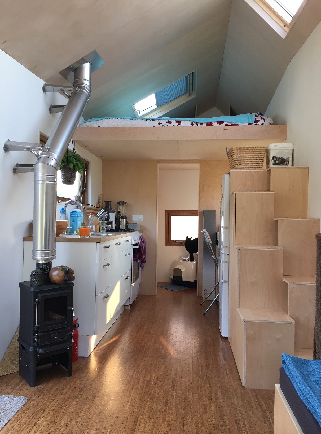 pequena casa em um reboque